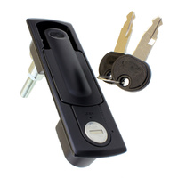 Black flush locking waterproof
