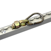 126mm aluminium track oval clip
