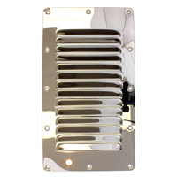 Stainless louvre vent 227mm x 127mm