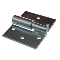 Ball hinge zinc plated left hand bolt-on NS 100mm x 86mm