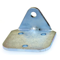 Gas stay bracket 2 hole zinc plated 3mm plate uni