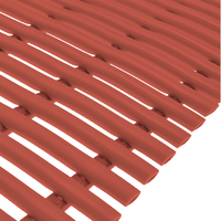 Tube tread industrial red - 3mm x 1200mm x 2m