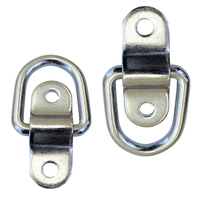 Small two piece lashing ring zinc plated 2PK