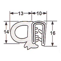 Pinchweld No. 055N Large Side Bulb 5 metre