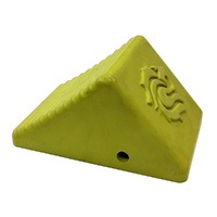 Yellow lion head small wheel chock