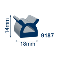 RS9187 EPDM UV stable closed cell extruded sponge seal 3M self adhesive