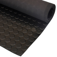 3mm Coin Mat Rubber 1200mm wide black