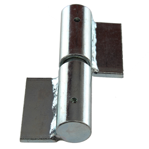 Ball hinge zinc plated left hand weld-on tab 50mm x 20mm