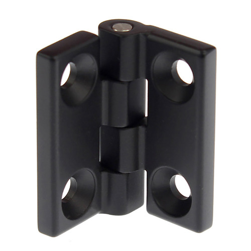 Black hinge 40mm x 40mm M5 x 4 counter sunk hole