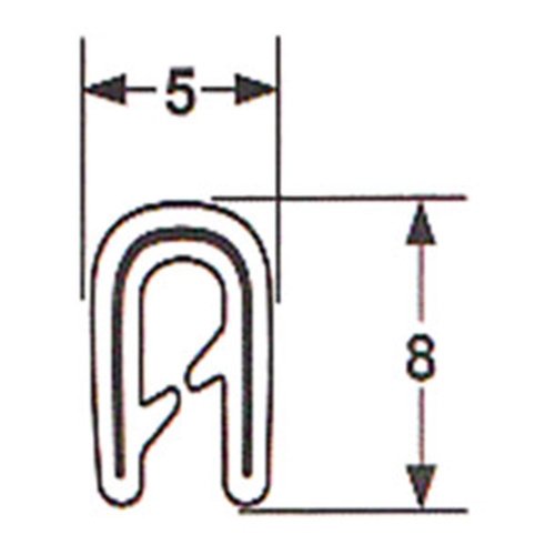Pinchweld No. 059R PVC small section 5 metre
