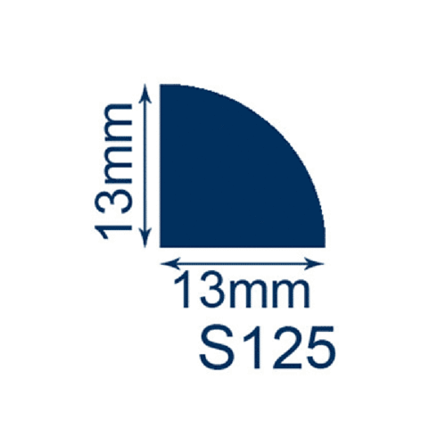 13mm x 13mm triangular curved 5 metres
